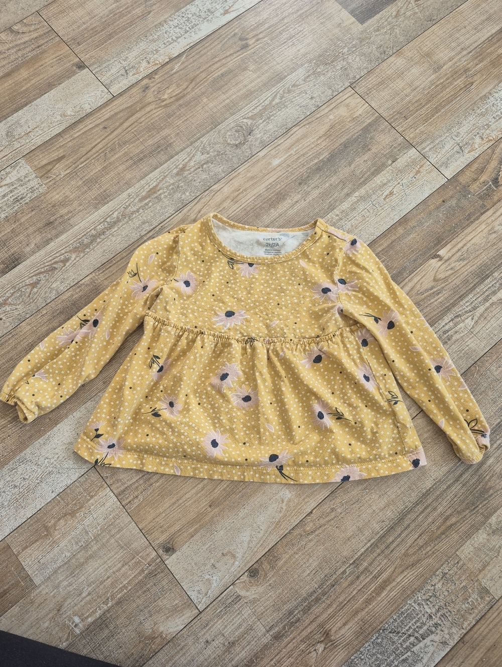 Carter's Long Sleeve Floral Top, Size 2T